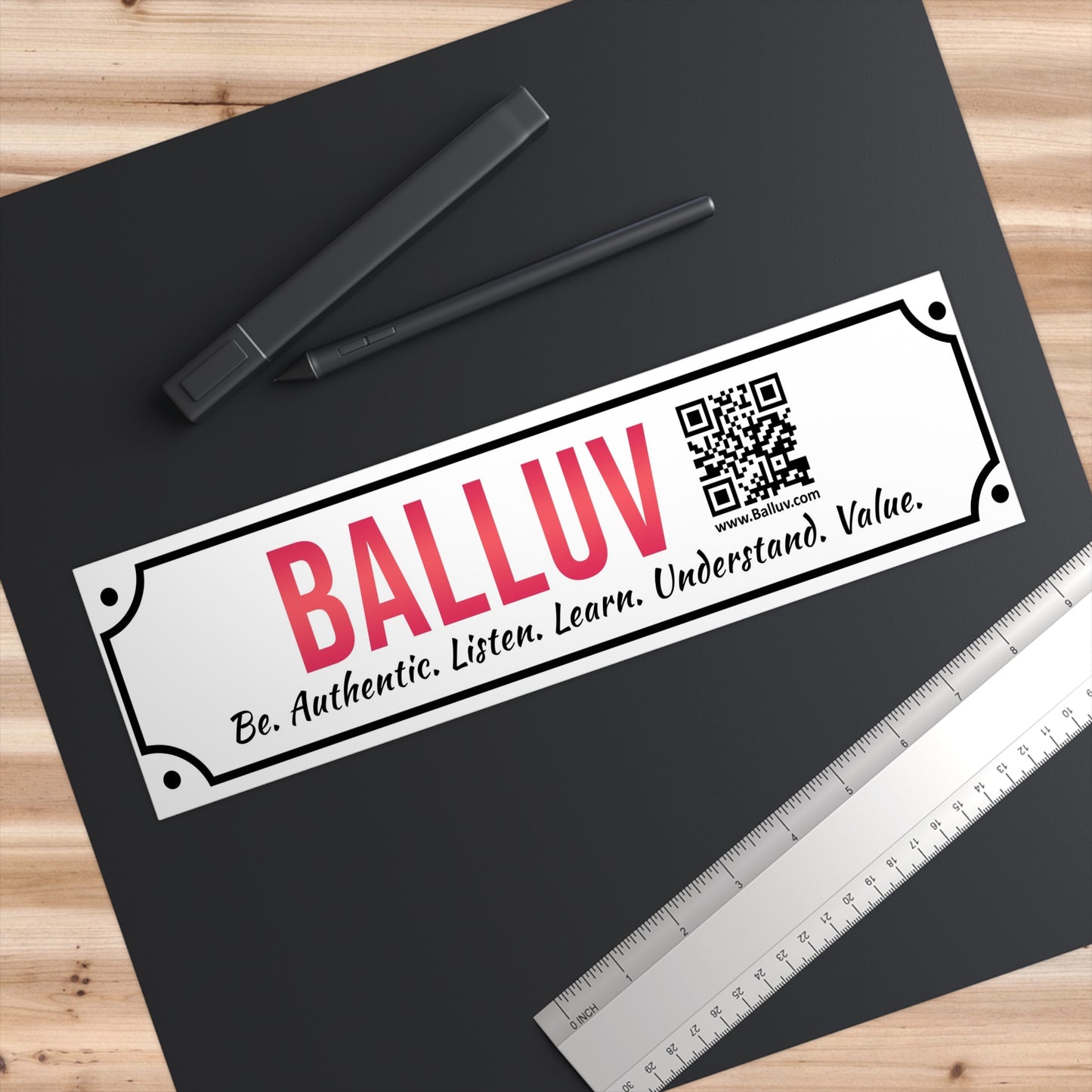 BALLUV Bumper Sticker - BLV - 01